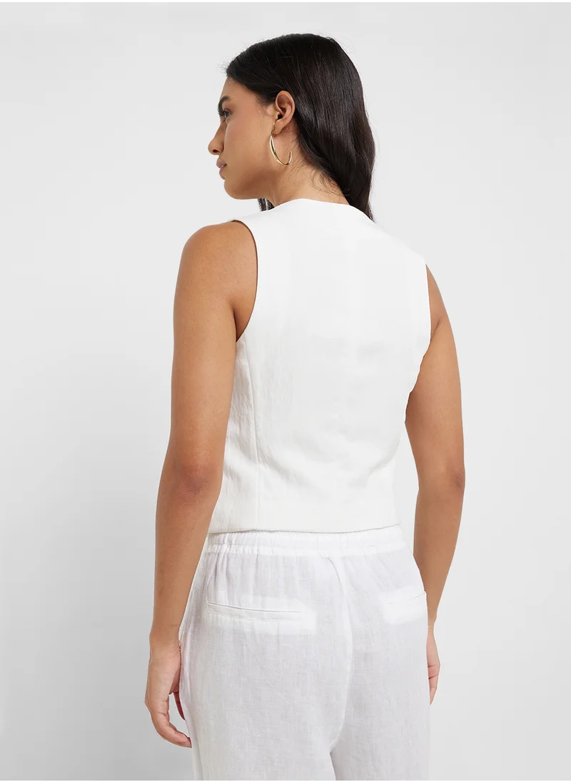 MANGO Straight Lyocell Suit Waistcoat