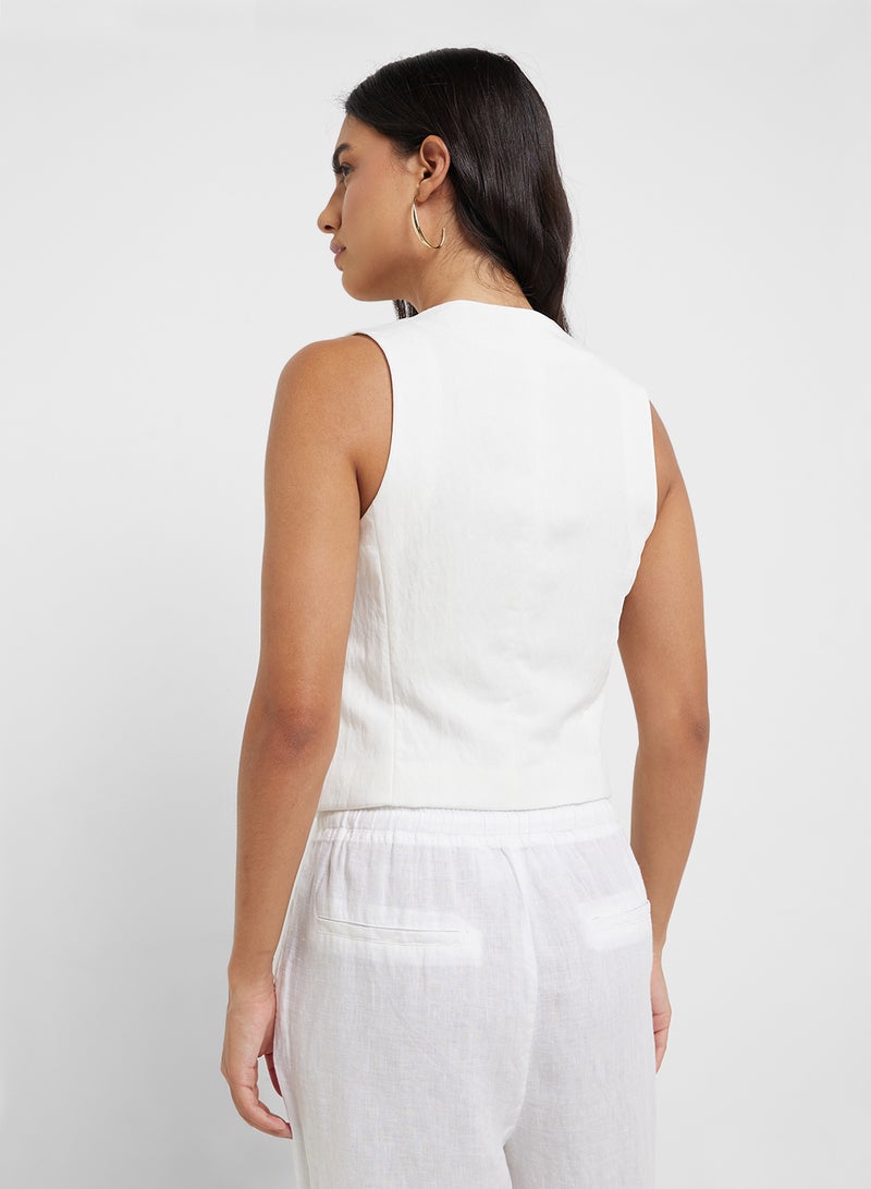 MANGO Straight Lyocell Suit Waistcoat  - Image 2