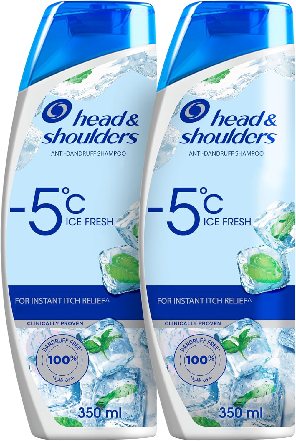 Head & Shoulders Sub-Zero Freshness Anti-Dandruff Shampoo, 350ml + 350ml