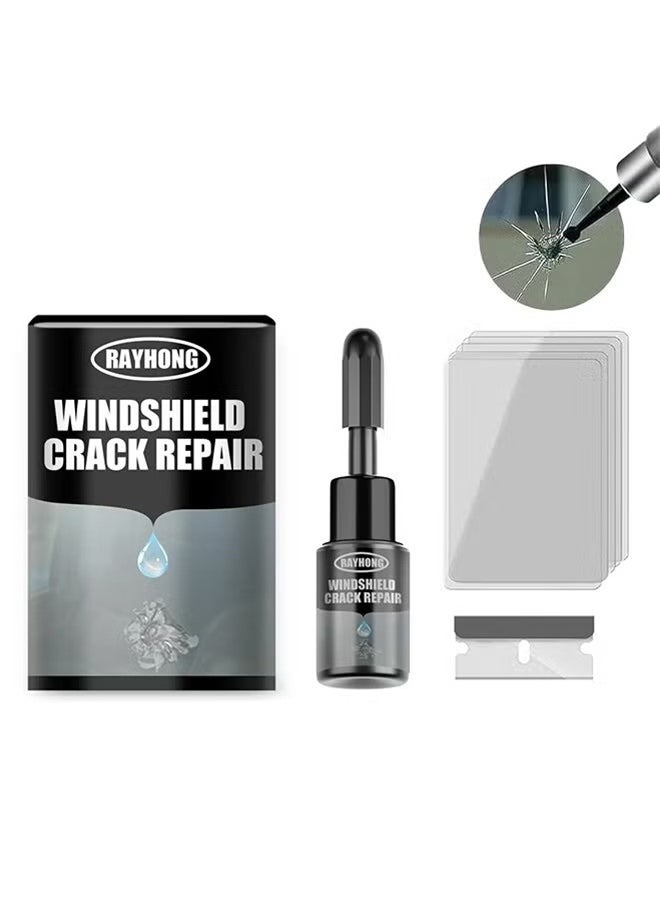 RAYHONG Windshield Crack Repalr Kit, Multi Functional Car Windshield Adhesive Fluid, Crack Care Agent, Fix Auto Glass Windshield Crack Chip Scratch, 20ml  - Image 1