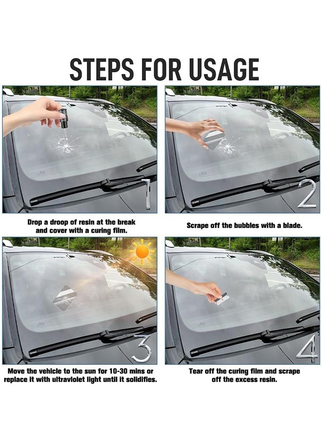 RAYHONG Windshield Crack Repalr Kit, Multi Functional Car Windshield Adhesive Fluid, Crack Care Agent, Fix Auto Glass Windshield Crack Chip Scratch, 20ml  - Image 5