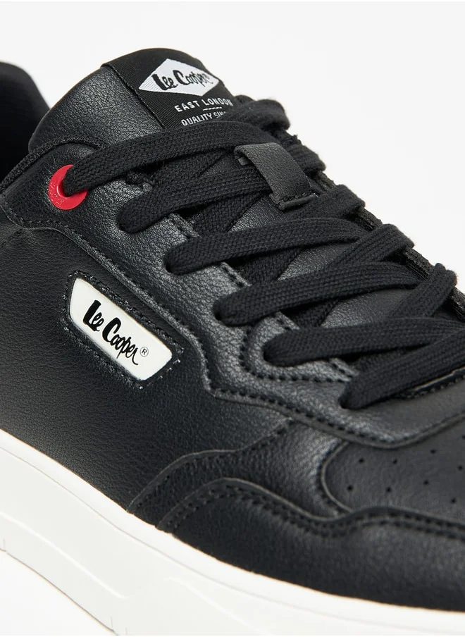 Lee Cooper Mens' Solid Sneakers with Lace-Up Closure
