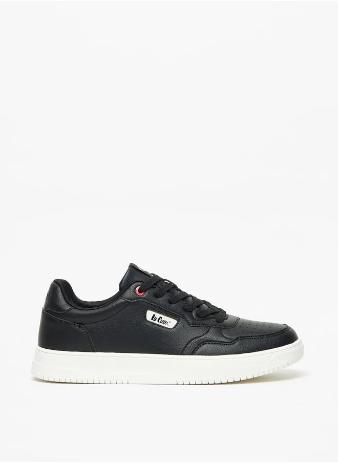 Lee Cooper Mens' Solid Sneakers with Lace-Up Closure