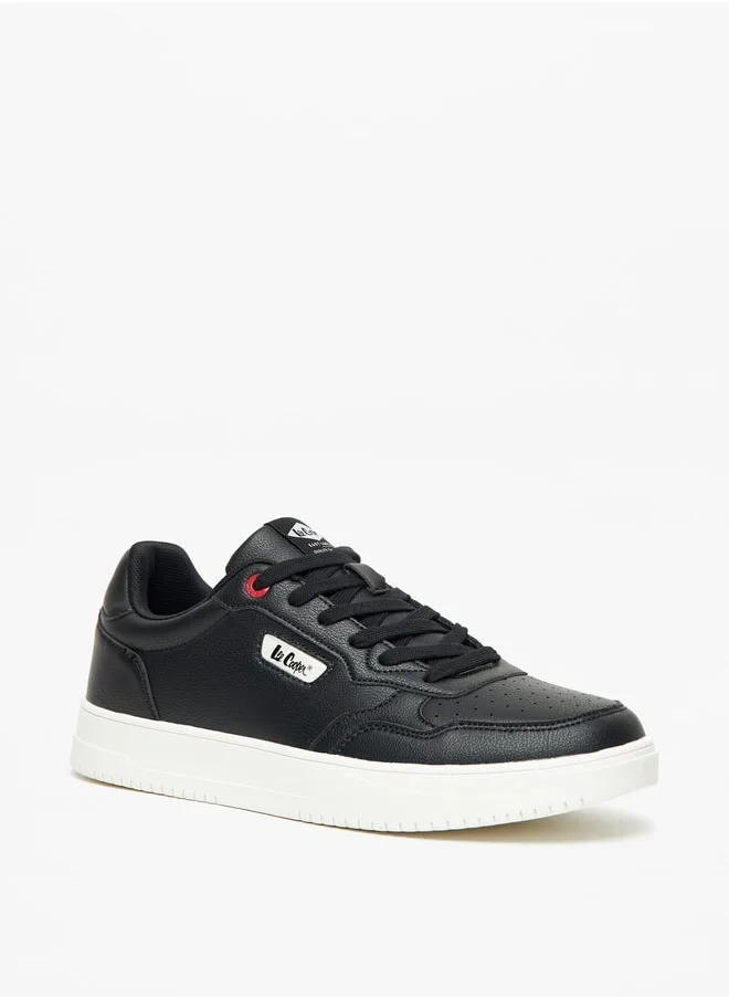 Lee Cooper Mens' Solid Sneakers with Lace-Up Closure