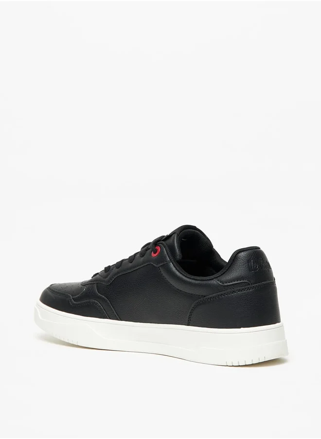 Lee Cooper Mens' Solid Sneakers with Lace-Up Closure