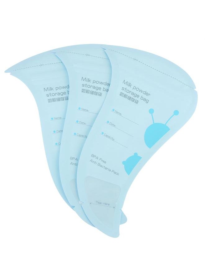 Thoraya - 30Pcs Disposable Baby Milk Powder Storage Bags Portable Cereal Pouches(Blue) - Image 1