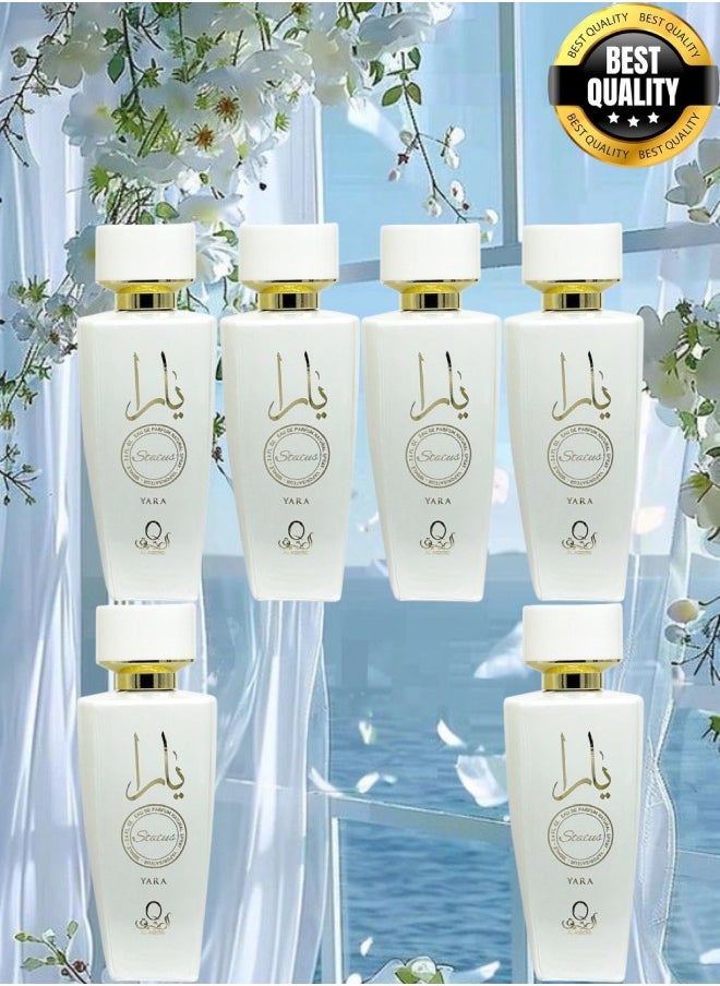 Yara - 6 Pieces Yara Status Al Aqeeq Perfume EDP 100ML - Image 1