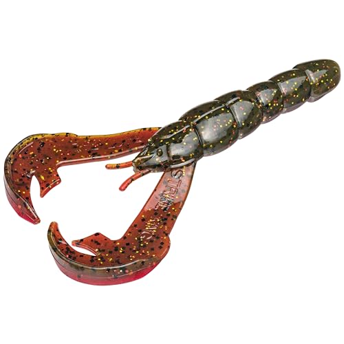 Strike King Rage Craw 4-Inch Fishing Lure, Soft Plastic Grub, Unique Design, Realistic Pincers, Slender Body, 4-Inches, 7-Pack - Image 4