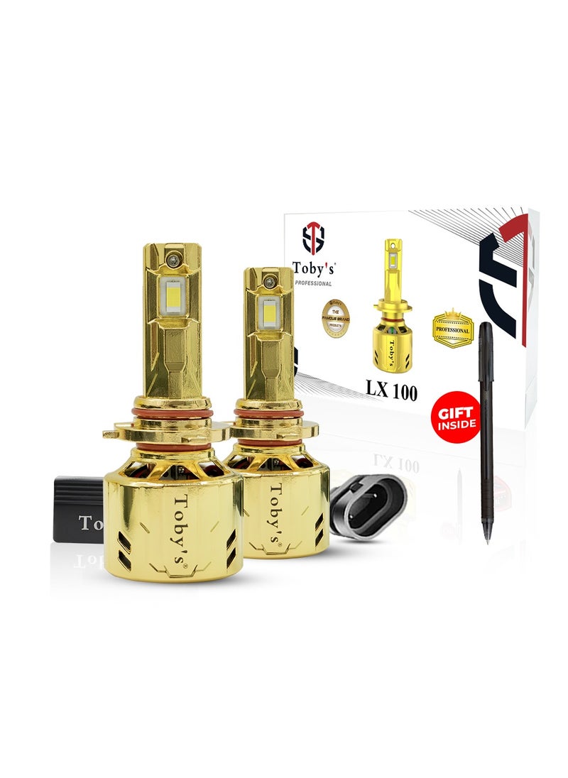 توبيز مجموعة المصابيح الأمامية LED الأصلية التي تم اختبارها من توبي LX100- 9005 وات/زوج، 20000 لومن زوج من الألوان الزاهية مع درجة الحرارة (6500 كلفن)  - Image 1