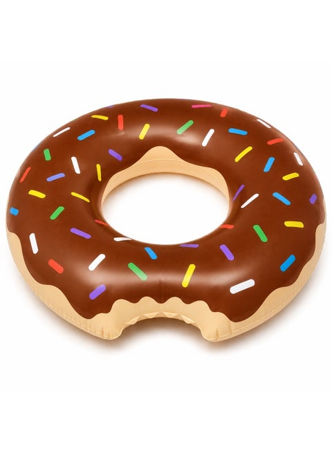 Giant Inflatable Donut Swim Ring Assorted Colors For Pool And Beach 80Cm Ages 6+ Years