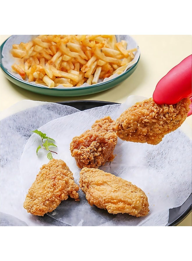 50 قطعة من ورق امتصاص الزيت للطهي - غشاء مرشح محب للماء بدرجة غذائية، أوراق ماصة للزيت للاستخدام الواحد للشوربات والأطعمة المقلية والخبز - ماص للدهون في المطبخ، سهل الاستخدام وخالٍ من الفوض. - Image 1