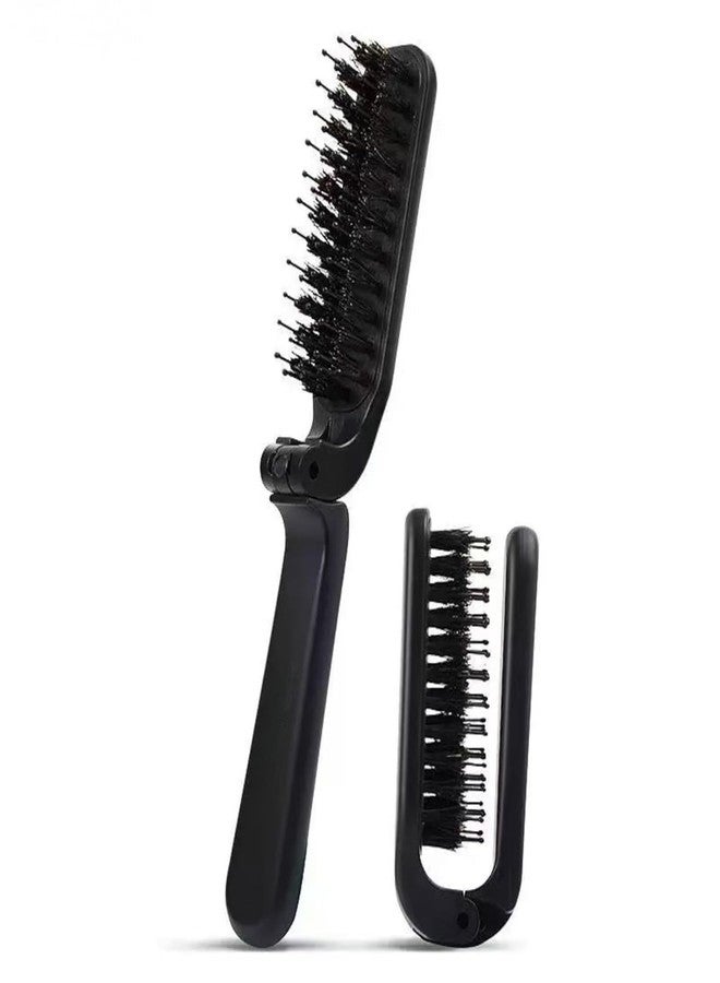 HODASHI 1 Pc Black Travel Folding Comb- Portable Travel Collapsible Anti-Static Pocket Hair Styling Tool for Women and Men - Image 1