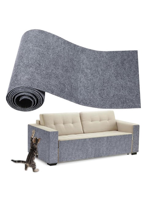 Cat Scratch Mat,39.37" x 15.75",Anti Scratch Furniture Protector from Cats Scratching,Cat Wall Scratcher,Versatile Self-Adhesive Replacement Easy Use for Cat Trees (Gray, 40 * 100cm)