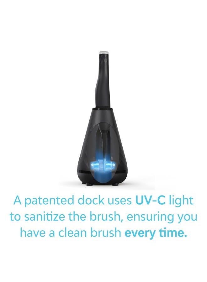 tao clean UV Sanitizing Sonic Toothbrush and Cleaning Station, Electric Toothbrush, Dual Speed Setting, Black - Image 3