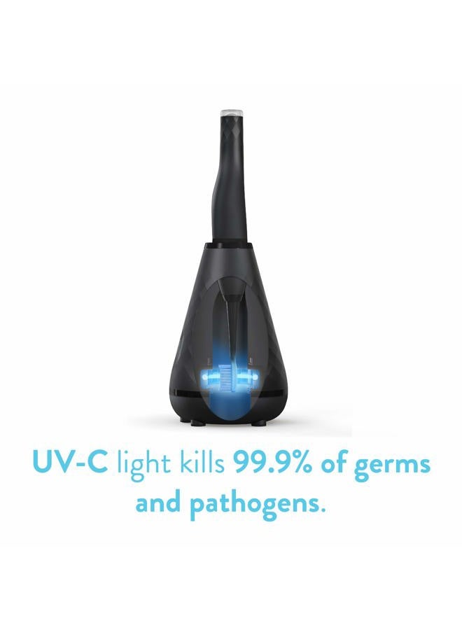 tao clean UV Sanitizing Sonic Toothbrush and Cleaning Station, Electric Toothbrush, Dual Speed Setting, Black - Image 4