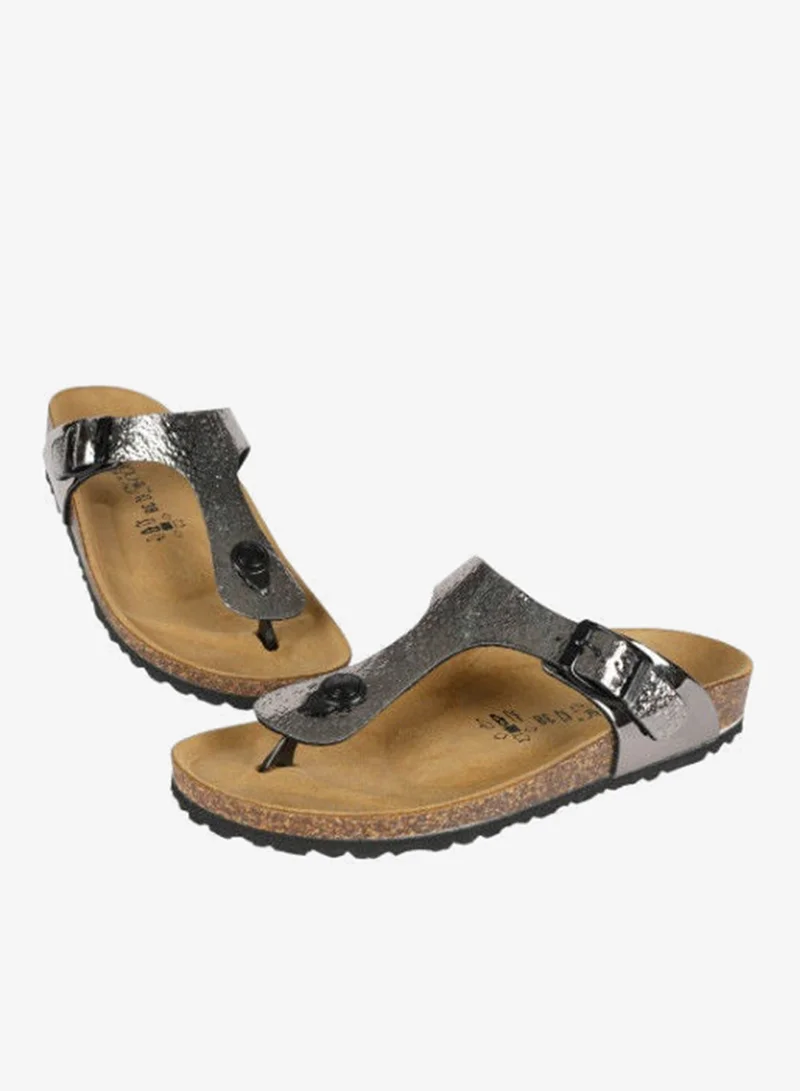 BiOCHIC Biochic Ladies Slim Thong Sandals 012-461 1830B-Anthrazit