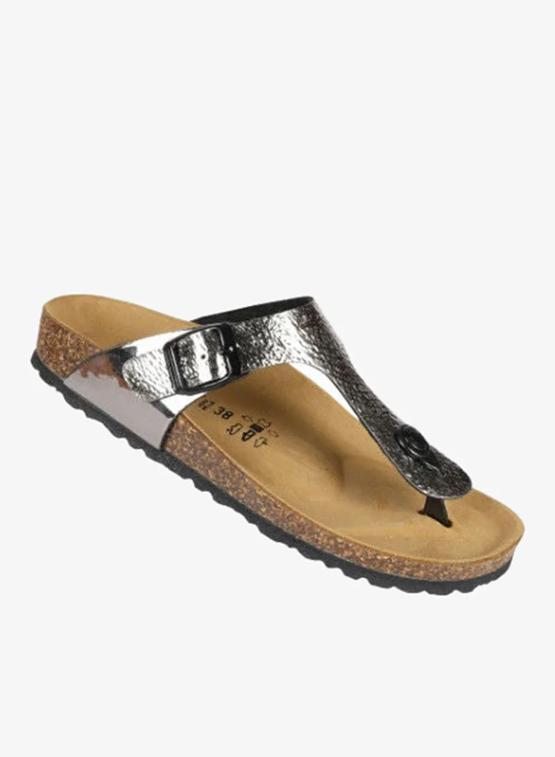 BiOCHIC Biochic Ladies Slim Thong Sandals 012-461 1830B-Anthrazit