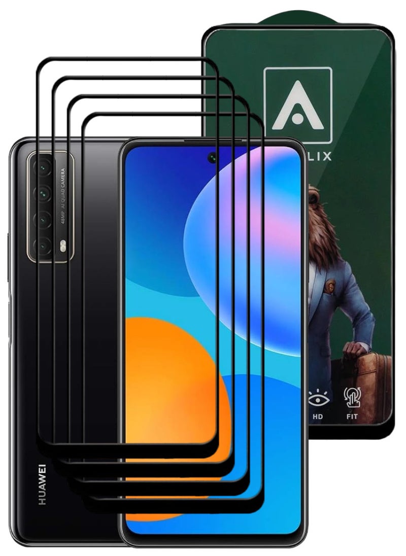 أكاليكس 4 قطع، حماية شاشة،  لهاتف هواوي Y7a  ، جودة ممتازة. - Image 1