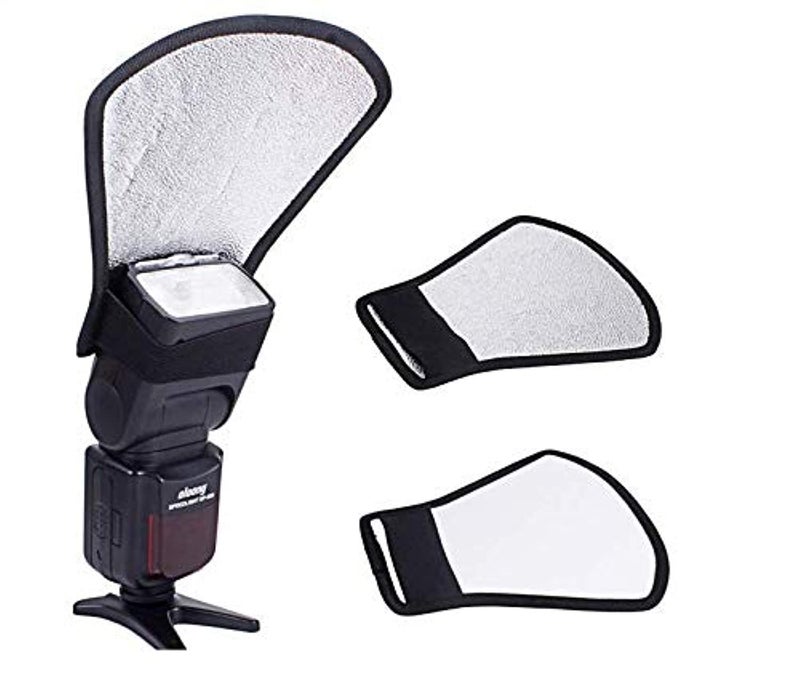 Speedlite flash diffuser softbox silver/white reflector photography studio flash light reflective