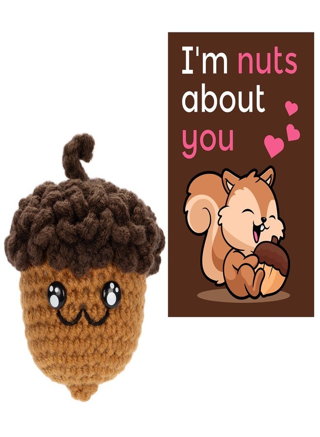 A AIFAMY Fathers Day Dad Gifts for Daughter, Positive Nuts Gift Cute Pinecorn Doll with Warm Card Funny Acorn Gag Gifts for Best Friend Birthday Valentine's Housewarming Graduation - Image 1