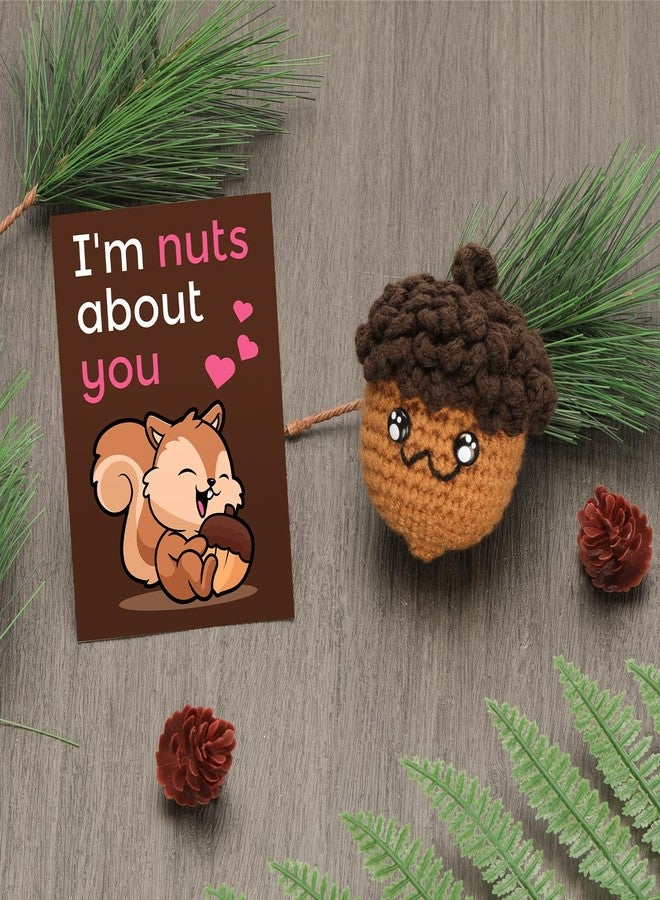 A AIFAMY Fathers Day Dad Gifts for Daughter, Positive Nuts Gift Cute Pinecorn Doll with Warm Card Funny Acorn Gag Gifts for Best Friend Birthday Valentine's Housewarming Graduation - Image 4