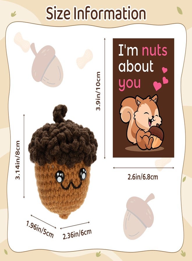 A AIFAMY Fathers Day Dad Gifts for Daughter, Positive Nuts Gift Cute Pinecorn Doll with Warm Card Funny Acorn Gag Gifts for Best Friend Birthday Valentine's Housewarming Graduation - Image 2