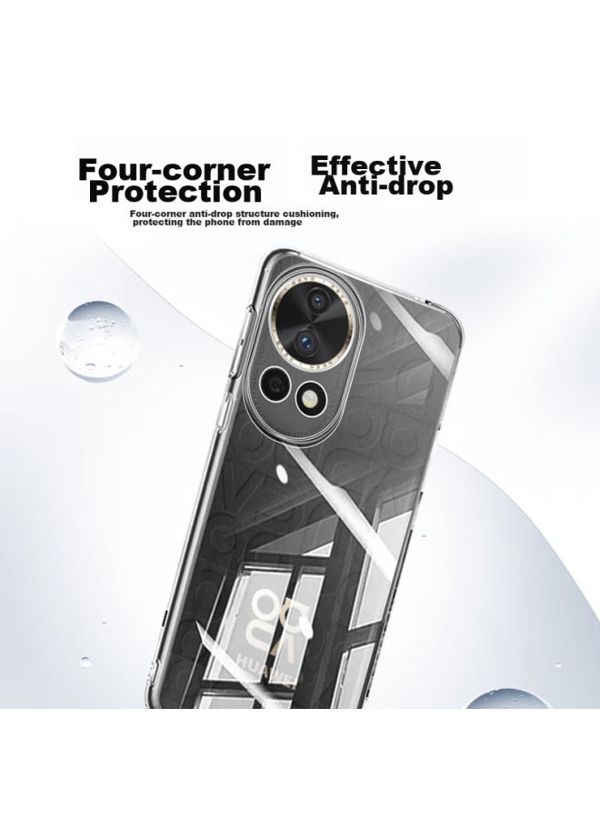 Koolife Case For Huawei Nova 12 Pro And Nova 12 Ultra, Transparent Shockproof Full Protection Silicone Case With Air Cushion, Ultra-thin Anti-drop Trendy Design For Men And Women - Image 2