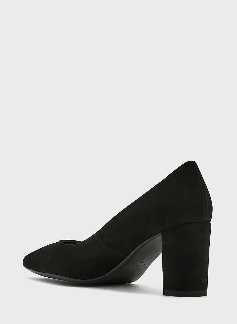 Ted Baker Savana Suede Block Heel Pumps