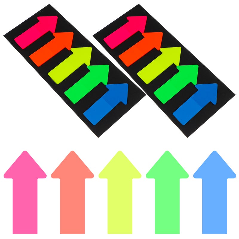 20 Sets of Arrow Shaped Stickers Re-stickable Bookmarks Classified Index Stickers Page Markers for Student Stationery Reading Accessories - Image 2