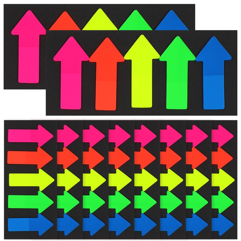 20 Sets of Arrow Shaped Stickers Re-stickable Bookmarks Classified Index Stickers Page Markers for Student Stationery Reading Accessories - Image 5