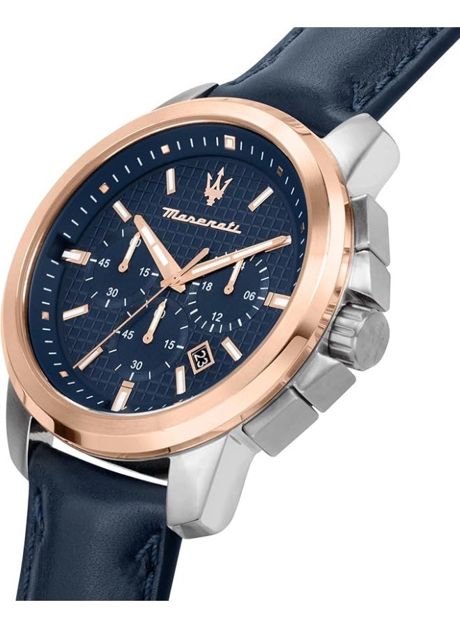 MASERATI SUCCESSO EXT 44MM CHR SS BLUE DIA BLU ST - Image 4