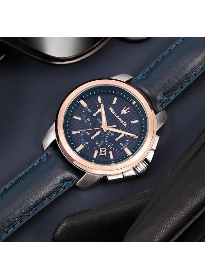 MASERATI SUCCESSO EXT 44MM CHR SS BLUE DIA BLU ST - Image 5