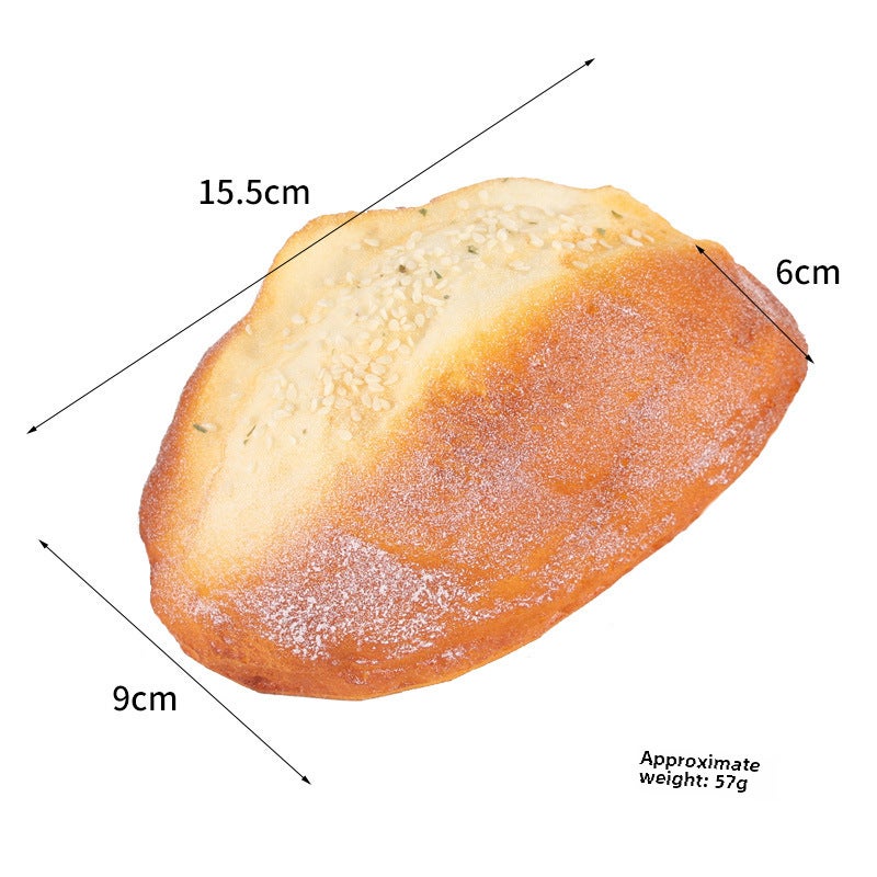 Realistic Caterpillar Bread Cake Model Puff Bread 