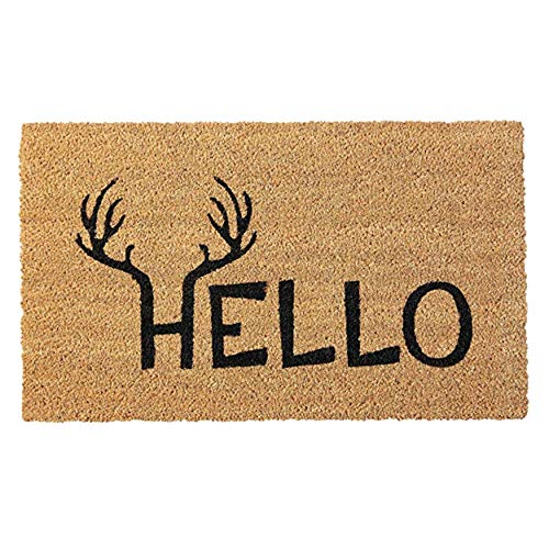 Calloway Mills 121712436 Antler Hello Doormat 24" X 36" - Image 1