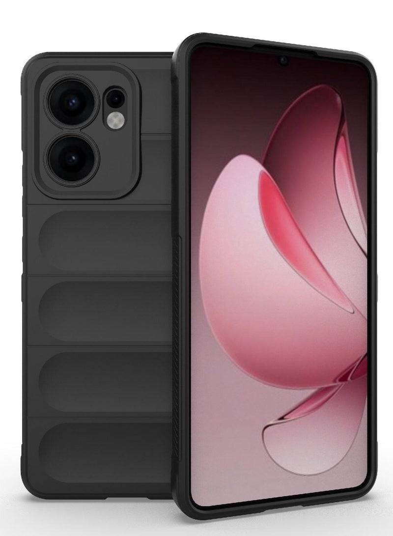 Phone case cover Magic Shield TPU + Silicone Shockproof Phone Case For  Oppo Reno 13F (Black) - Image 1