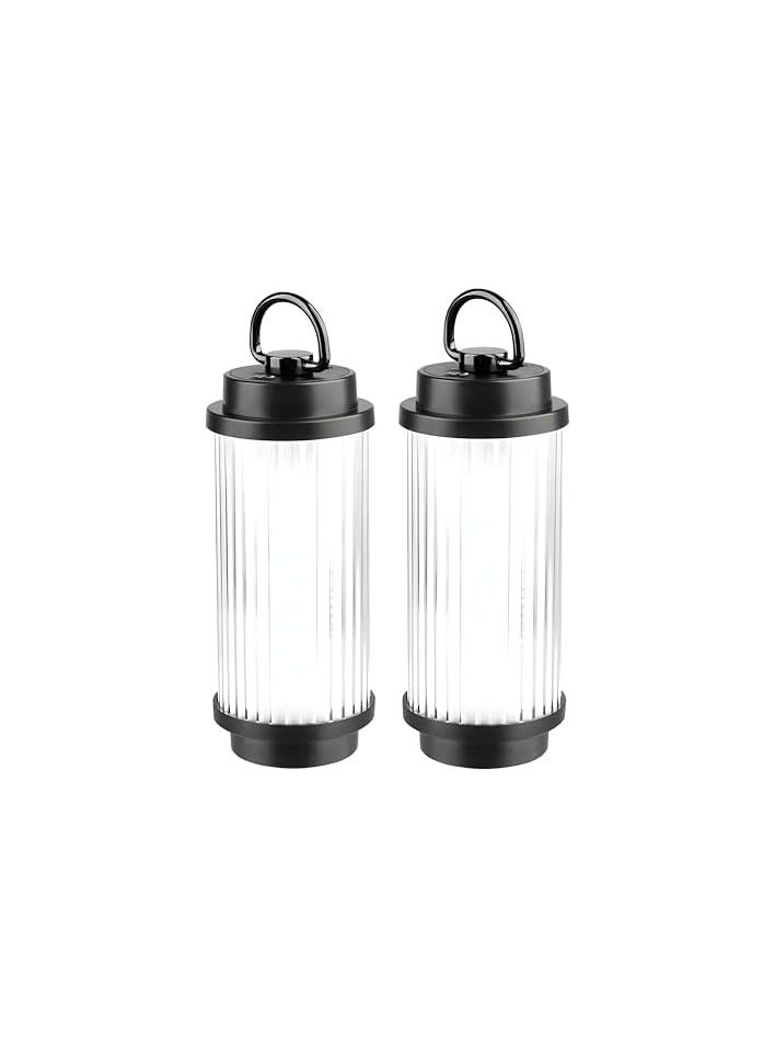 erorex Portable Camping Lights for Outdoor & Indoor Use - Multi-Functional Lightweight LED Rechargeable Lanterns with Magnetic Base, Warm Light- Ideal for Camping & Emergencies (Pack of 2)  - Image 1