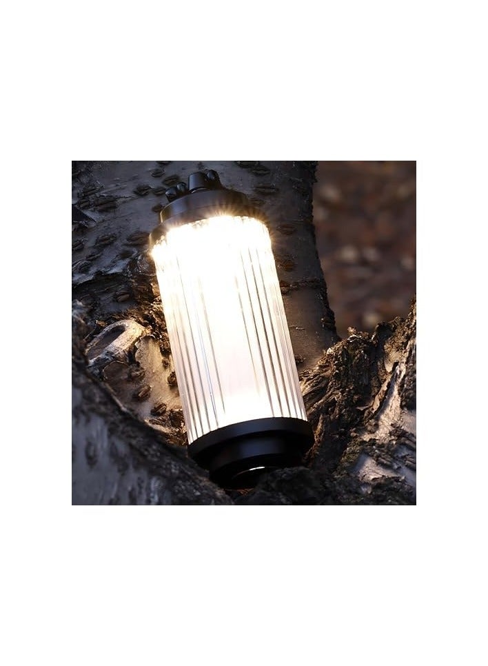 erorex Portable Camping Lights for Outdoor & Indoor Use - Multi-Functional Lightweight LED Rechargeable Lanterns with Magnetic Base, Warm Light- Ideal for Camping & Emergencies (Pack of 2)  - Image 2