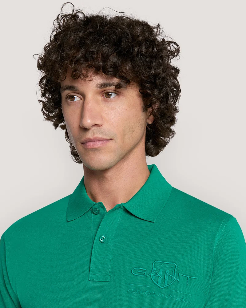 GANT Gant Tonal Shield Polo Shirt