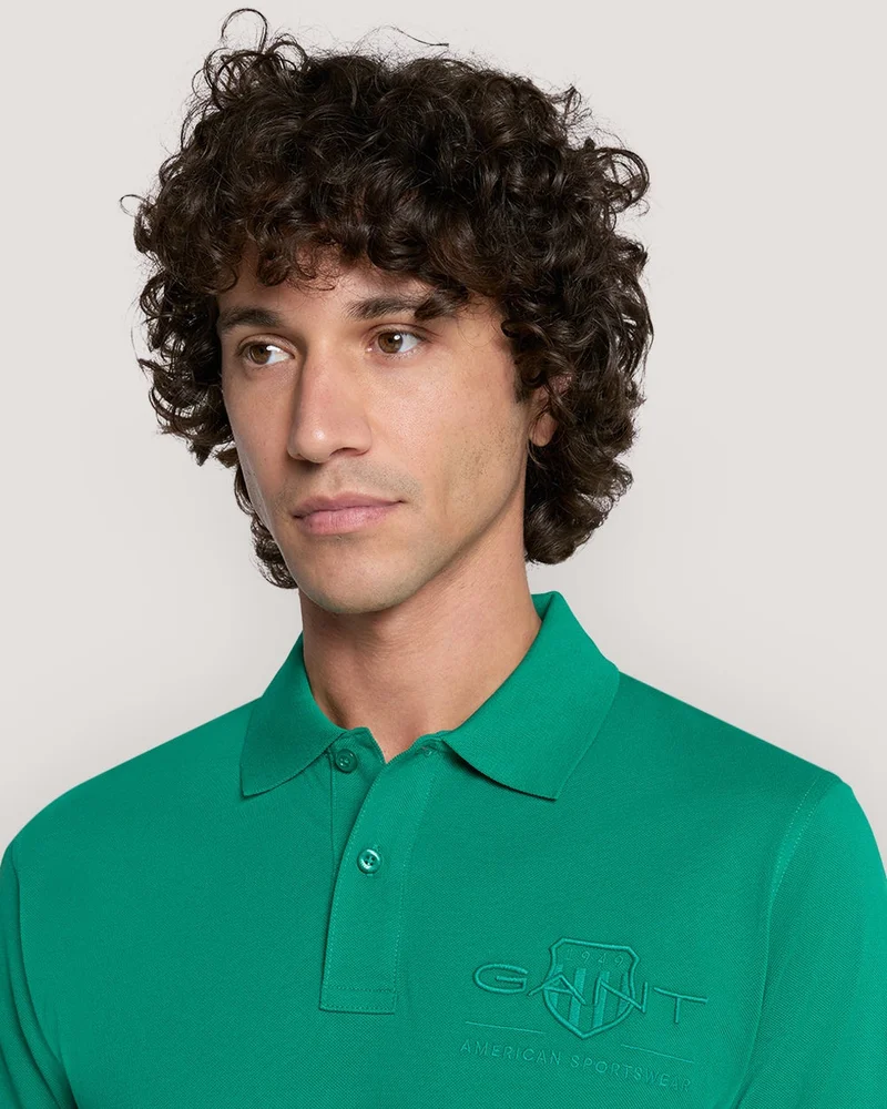 GANT  Gant Tonal Shield Polo Shirt for Men | Best Price UAE