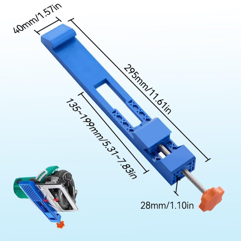 Circular Saw Guide Track for Woodworking Durable PC Construction Portable Design - Image 3