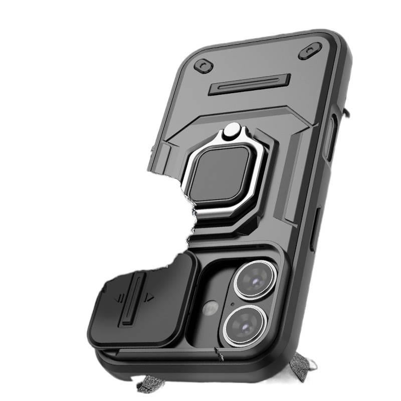 MagSafe iPhone 16 Pro Drop Protection TPU + PC Case for iPhone 16 16 Plus 16 Pro 16 Pro Max and Kickstand and Scratch Resistant in Black - Image 3