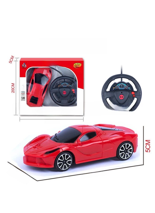 Generic - Remote Control Car Children's Gift Toy Car Two-way Four-way Boy Remote Control Sports Car Racing Stall Generation-Color:2-way Small Remote Control-Daniel Red (free Shipping) - Image 1