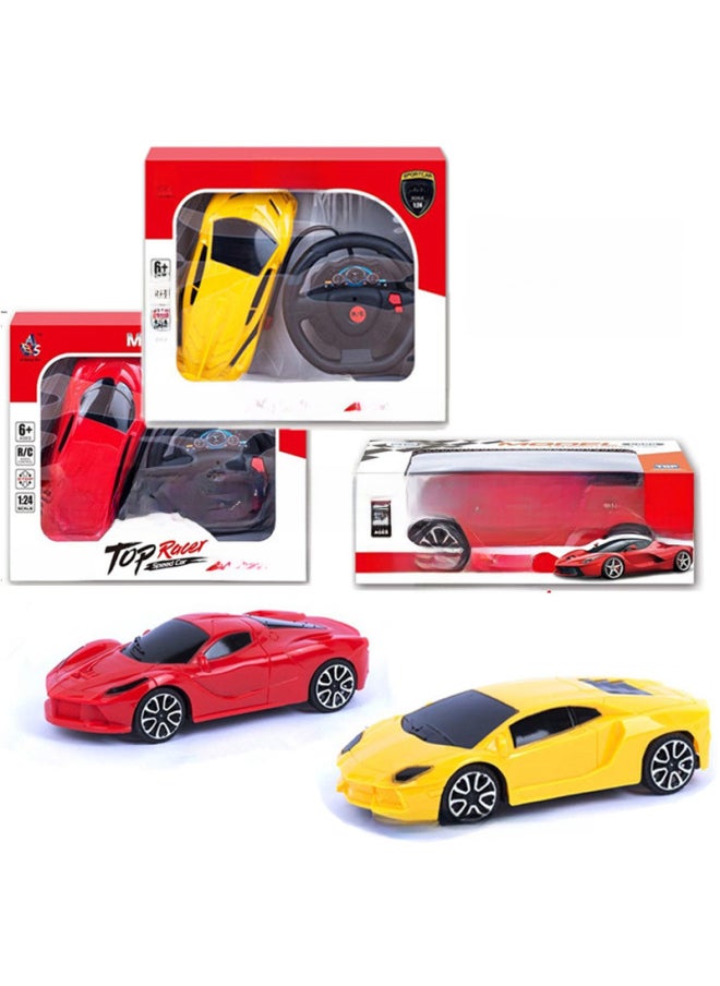 Generic - Remote Control Car Children's Gift Toy Car Two-way Four-way Boy Remote Control Sports Car Racing Stall Generation-Color:2-way Small Remote Control-Daniel Red (free Shipping) - Image 1