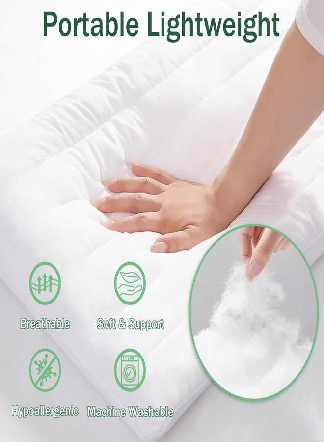 SILUI Ultra Thin Flat Pillows for Sleeping 2 Inch Height - Standard Size Set of 1 Pack Hypoallergenic Slim Low Bed Pillow with Down Alternative Fill for Back Stomach Sleepers, 18x26 Inches - Image 3