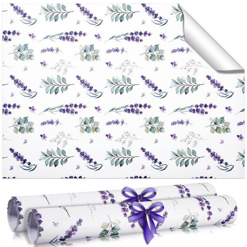 Geelin 24 Sheets Scented Drawer Liners for Dresser Non Adhesive Drawer Paper Sheets Fragrant Paper Liner for Shelf Closet Dresser Home BedroomLavender Style