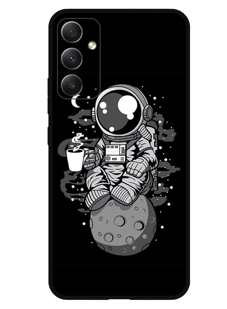 Theodor Protective Case Anti Scratch Shock Proof Bumper Cover For Samsung Galaxy F14 Astronaut Coffee - Image 1