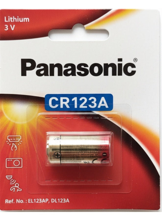 Panasonic CR123A 3V Lithium Battery – Reliable Power for Cameras and Electronics