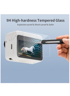 KASTWAVE 2 Pack Designed for Insta360 GO 3 Tempered Glass Screen Protector + 2 Pack Camera Lens Protector Tempered Glass, Anti-Bubble and Anti-Fingerprint  - Image 3