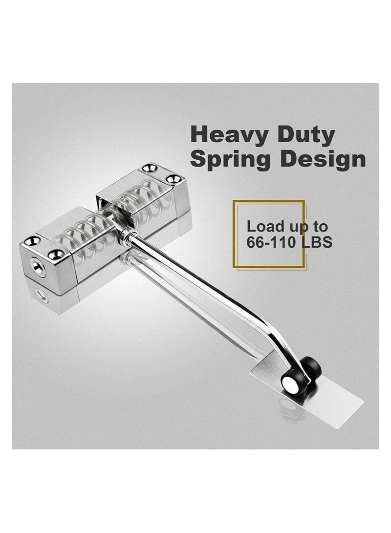 Automatic Door Closer, Stainless Steel Door Closing Controller for Residential Commercial Use,Adjustable Closing Speed System - Image 3