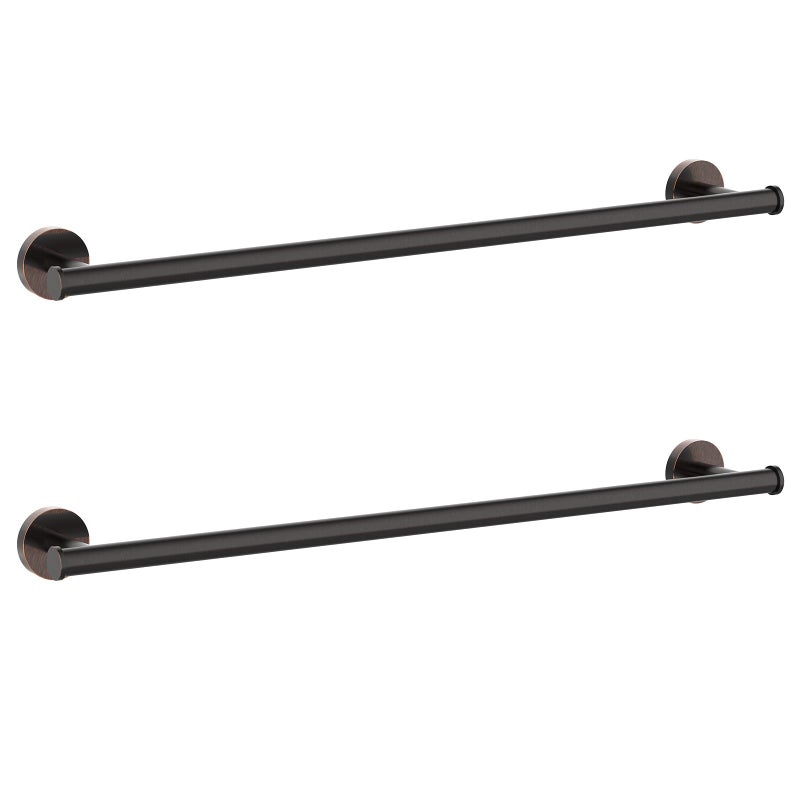 Cilee 2 Pieces Oil Rubbed Bronze Towel Bar Set Hand Towel Holder Bathroom Hardware Set24 Inch Towel Racks for BathroomStainless Steel Wall Mount